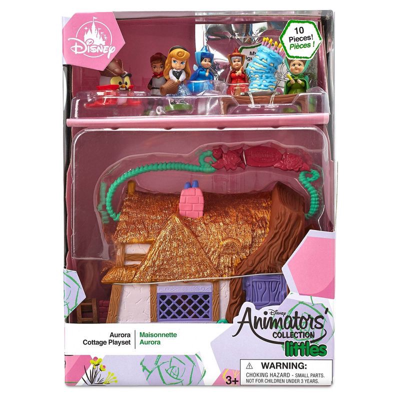 slide 3 of 3, Disney Animators' Collection Littles Sleeping Beauty Aurora Cottage Playset, 1 ct