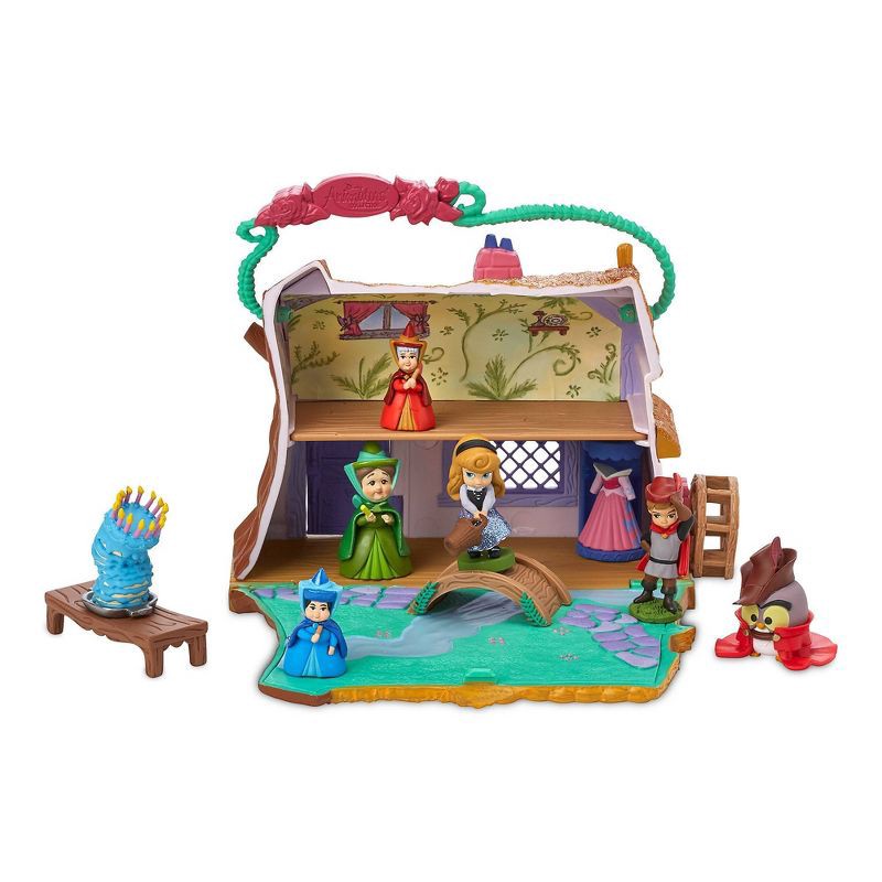 slide 1 of 3, Disney Animators' Collection Littles Sleeping Beauty Aurora Cottage Playset, 1 ct