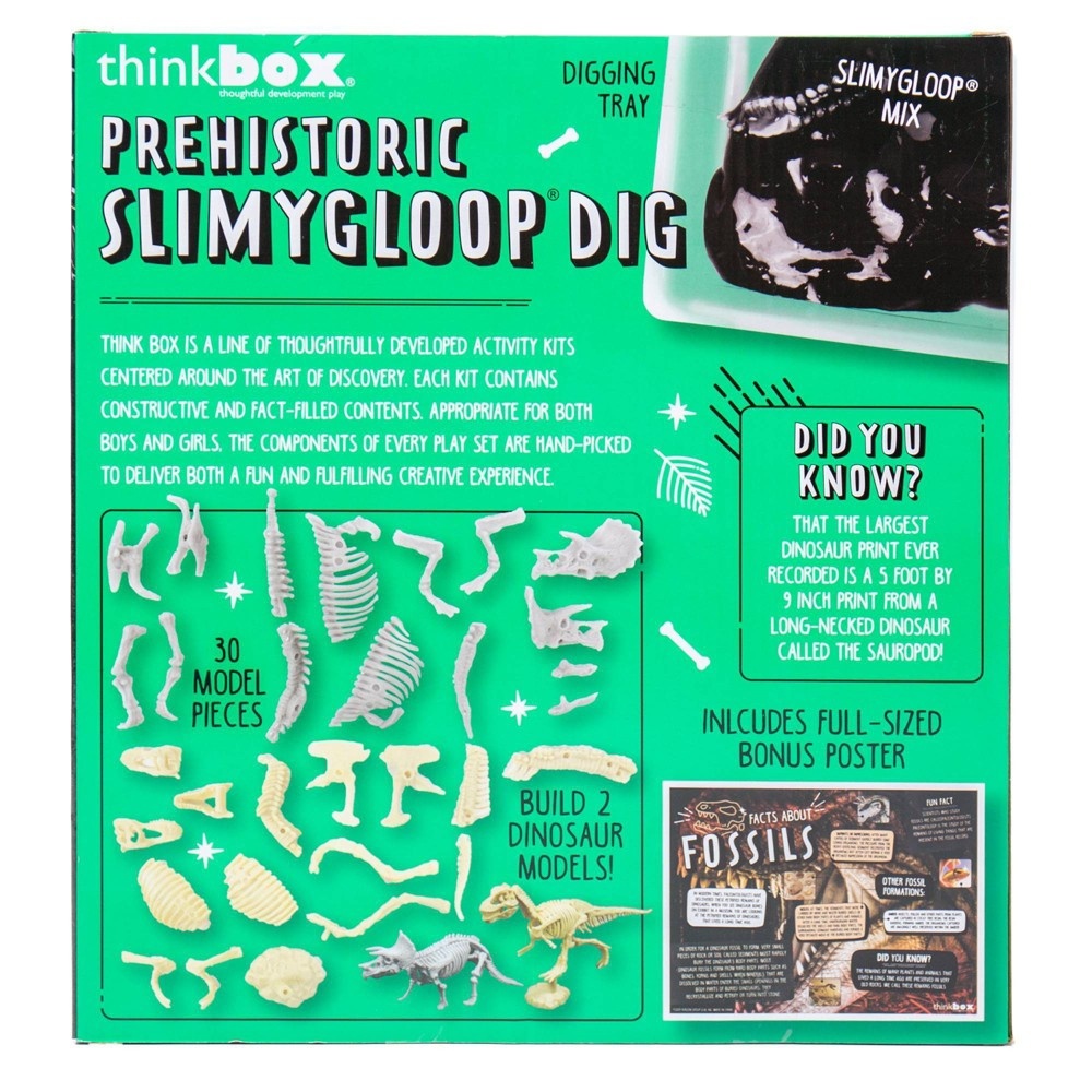 slide 5 of 5, Think Box Thinkbox Prehistoric Slimy Gloop Dig Craft Activity Kit, 34 ct