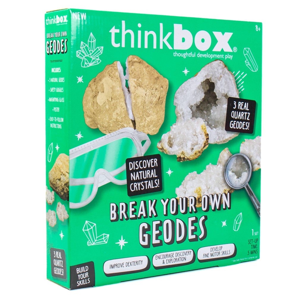 slide 4 of 5, Think Box Thinkbox Break Your Own Geodes Craft Activity Kit, 6 ct