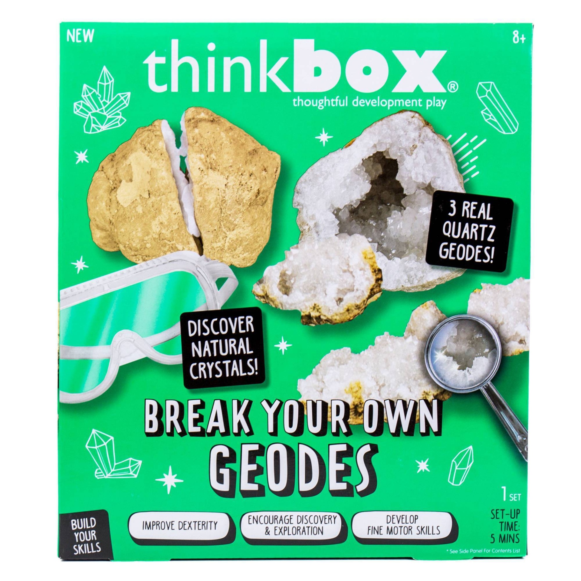 slide 1 of 5, Think Box Thinkbox Break Your Own Geodes Craft Activity Kit, 6 ct