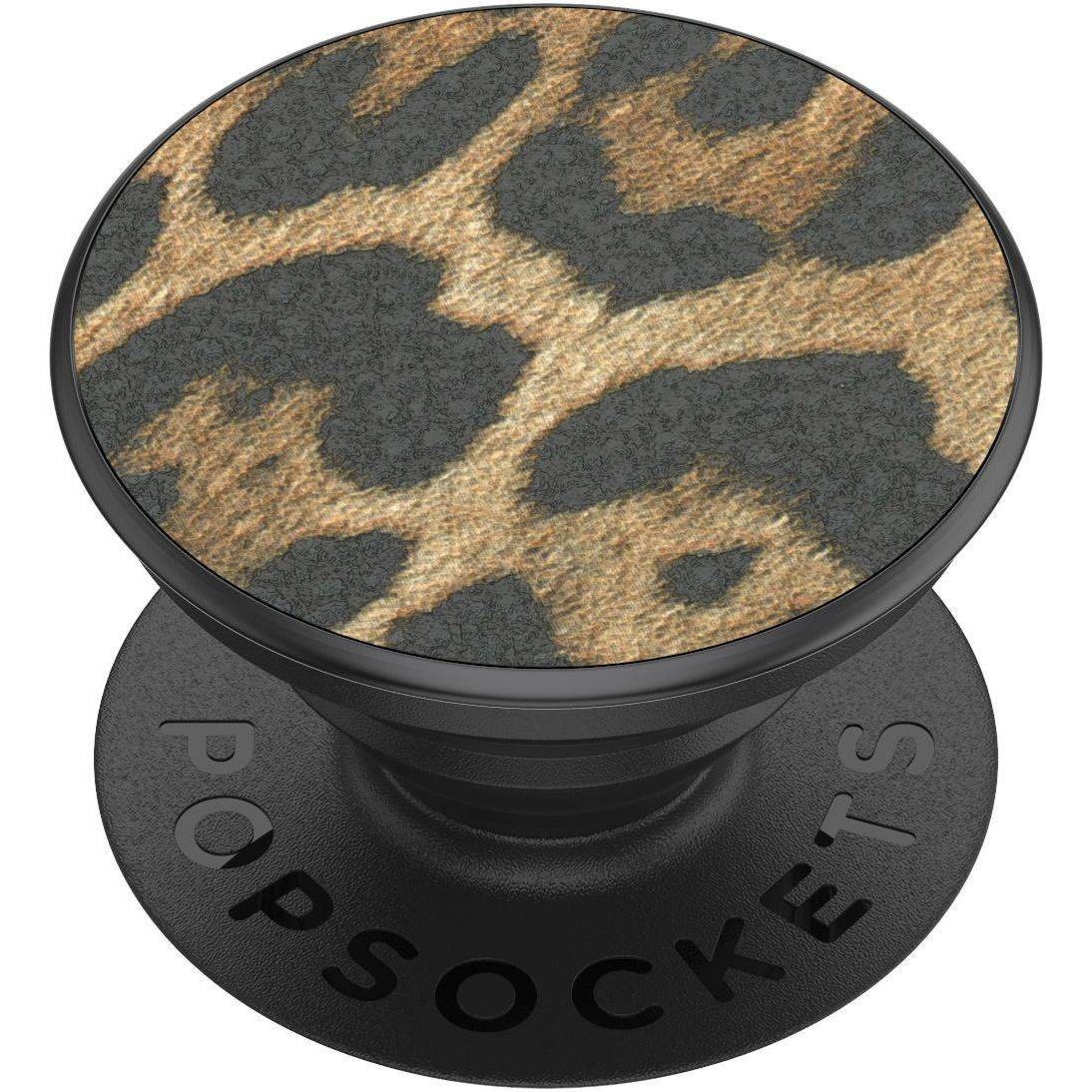 slide 1 of 5, PopSockets PopGrip Cell Phone Grip & Stand - Vegan Leather Leopard, 1 ct