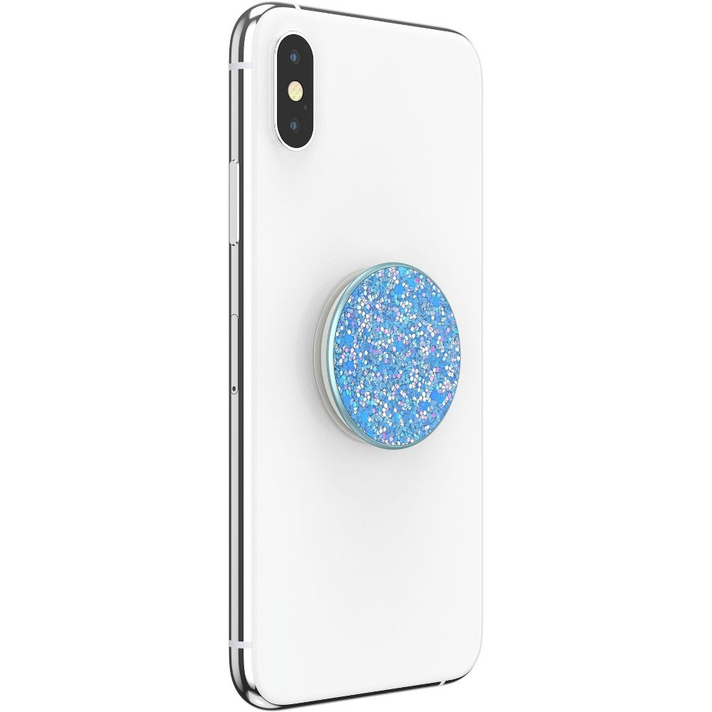 slide 4 of 5, PopSockets PopGrip Cell Phone Grip & Stand - Sparkle Tidal Blue, 1 ct