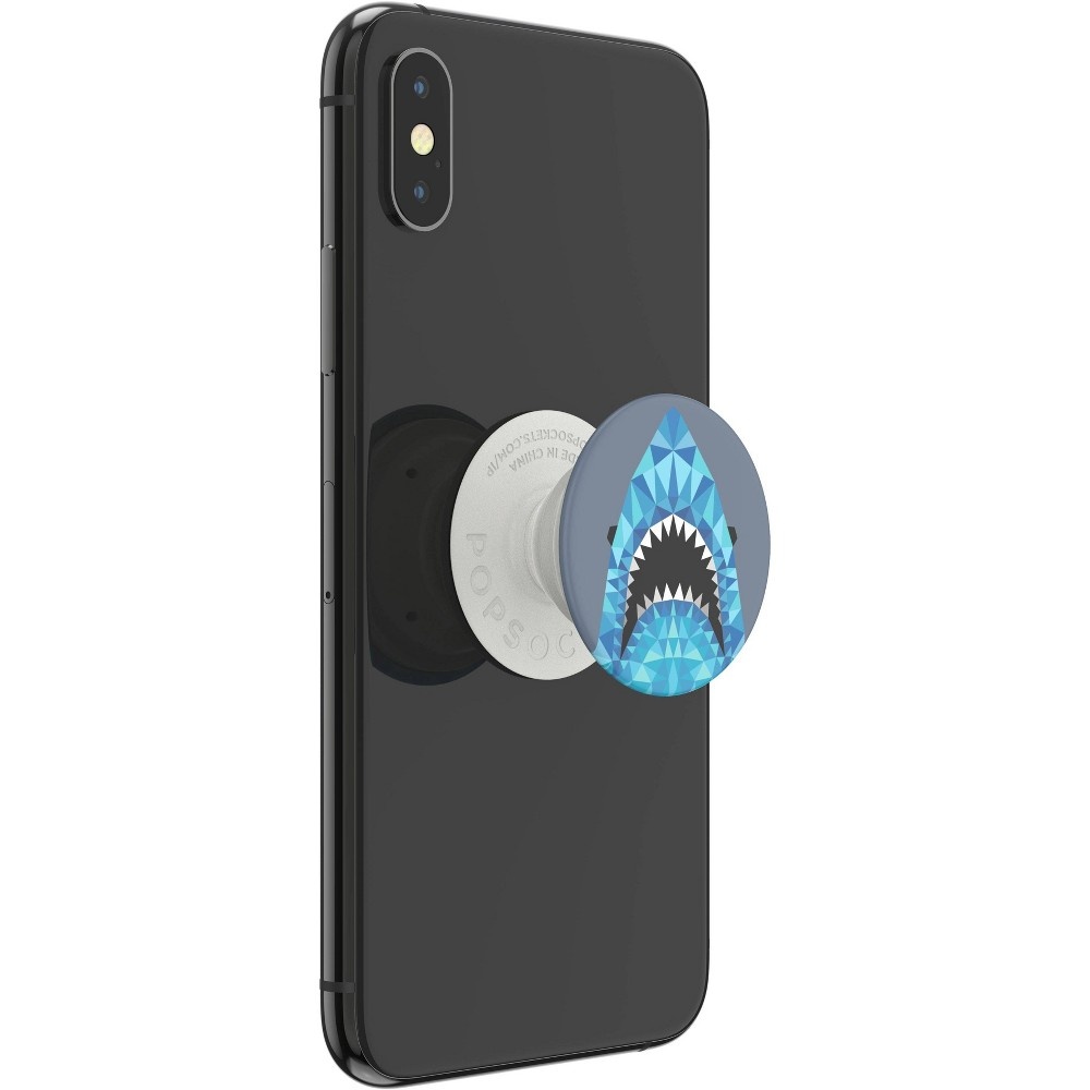 slide 5 of 5, PopSockets PopGrip Cell Phone Grip & Stand - Sharktastic, 1 ct