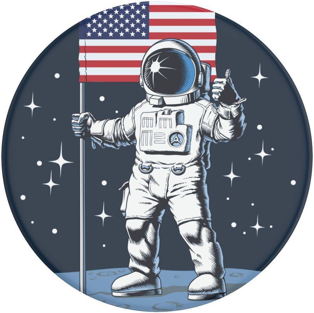 slide 3 of 5, PopSockets PopGrip Cell Phone Grip & Stand - Man on the Moon, 1 ct