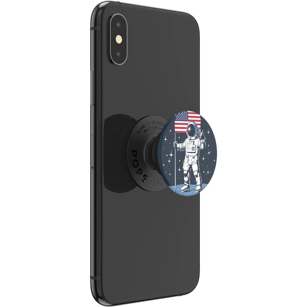 slide 5 of 5, PopSockets PopGrip Cell Phone Grip & Stand - Man on the Moon, 1 ct