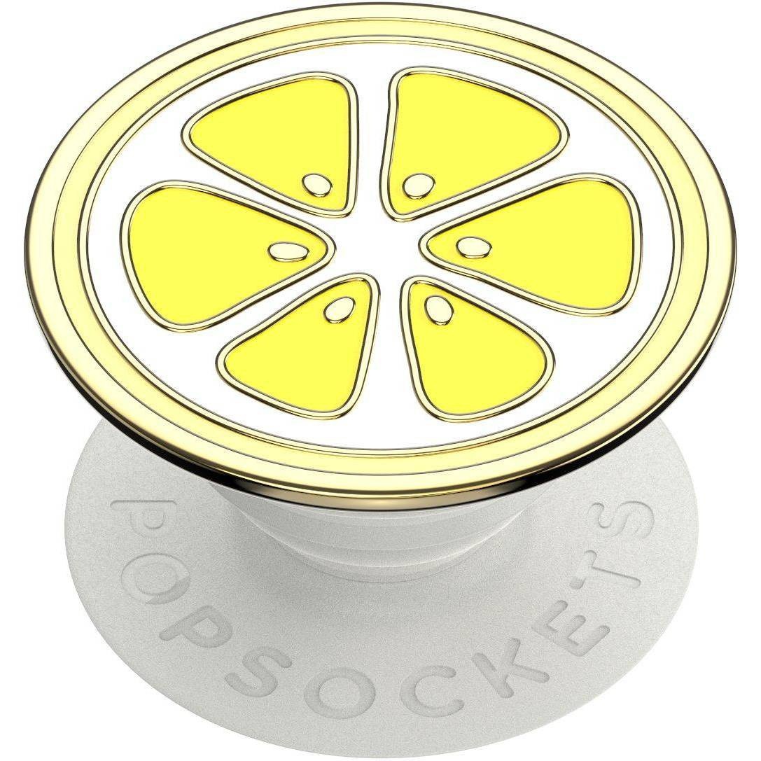 slide 1 of 5, PopSockets PopGrip Enamel Cell Phone Grip & Stand - Lemon Slice, 1 ct