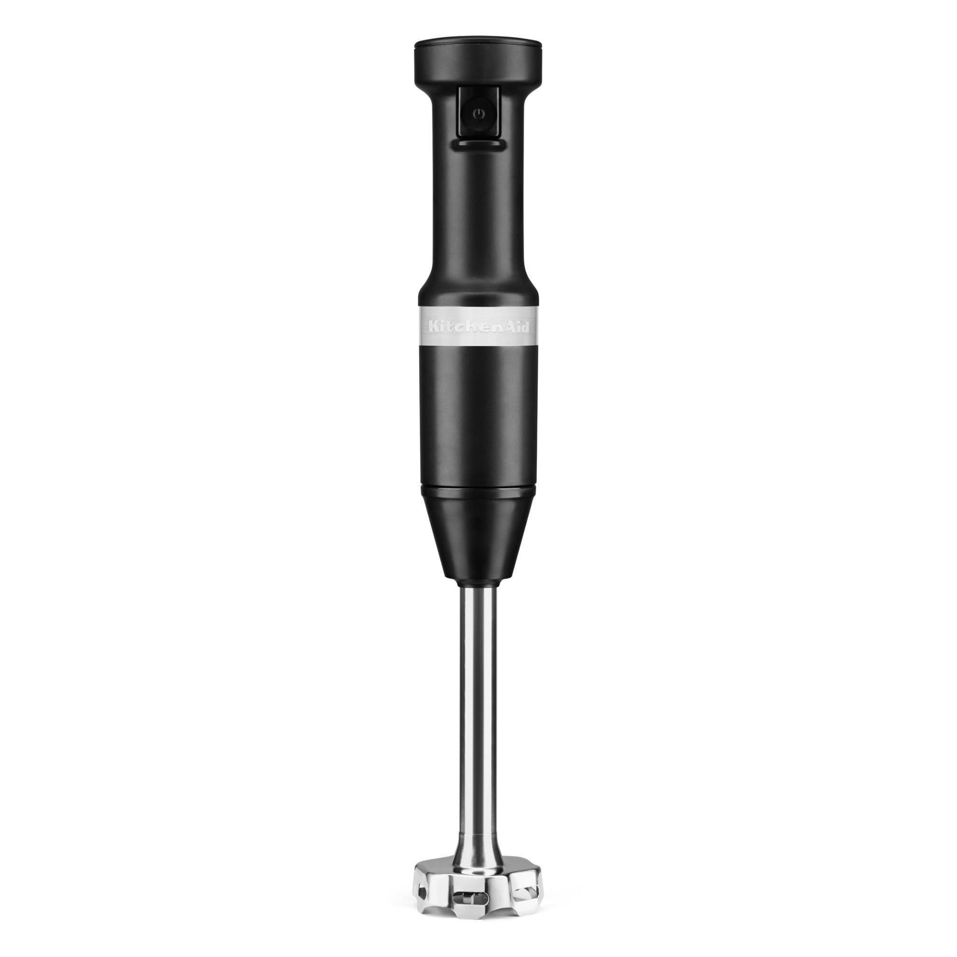 slide 1 of 5, KitchenAid Variable-Speed Hand Blender - Matte Black, 1 ct