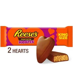 Reese's Valentine's Day Peanut Butter Candy King Size - 2.4oz/2ct