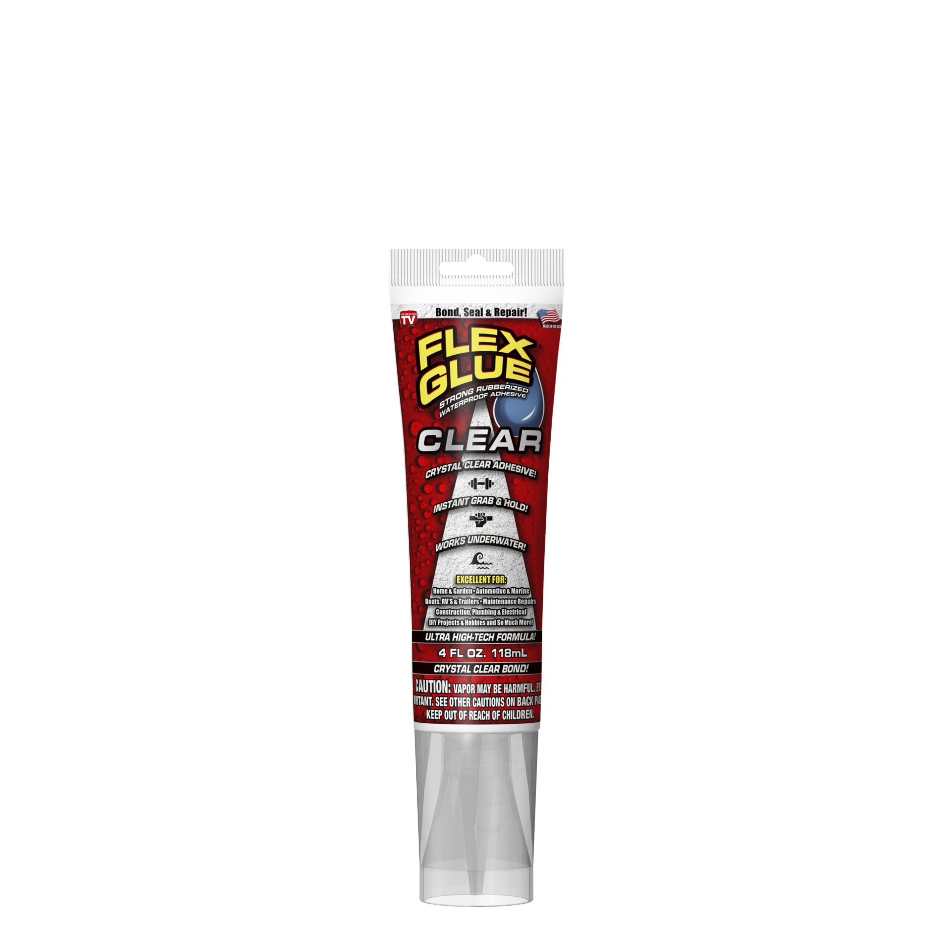 slide 1 of 5, As Seen on TV Flex Glue Tube Clear, 4 oz