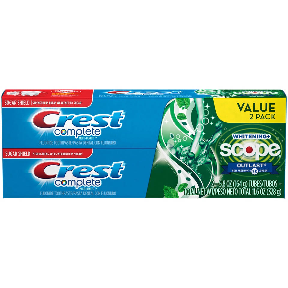 slide 2 of 3, Crest Toothpaste 2 ea, 2 ct