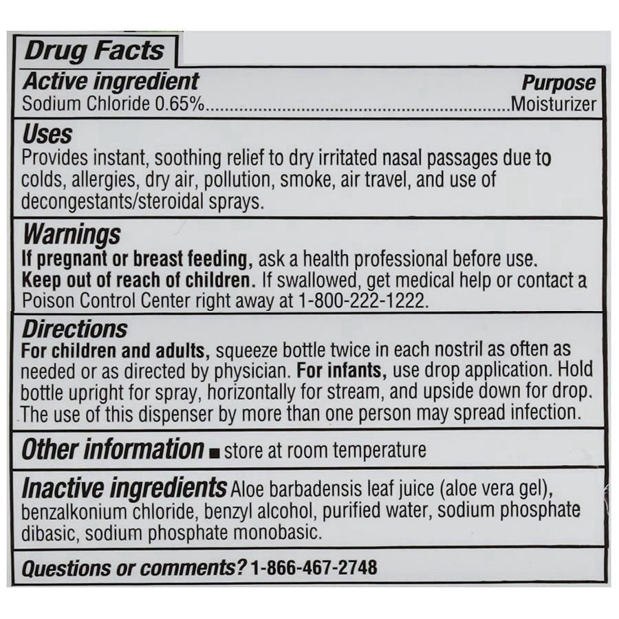 slide 2 of 4, Walgreens Saline Nasal Spray With Aloe, 3 fl oz