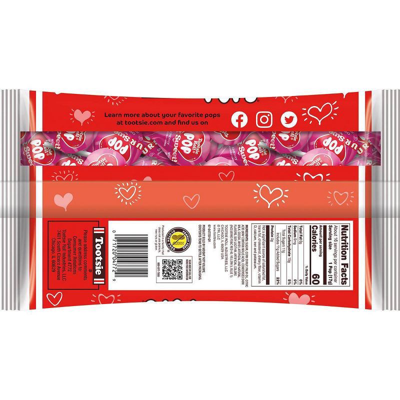 slide 2 of 3, Tootsie Pops Tootsie Roll Valentine's Cherry Pops Candy - 9.6oz, 9.6 oz