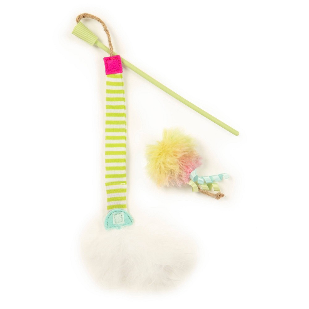 slide 2 of 6, SmartyKat Silly Swinger Cat Toy Wand, 1 ct