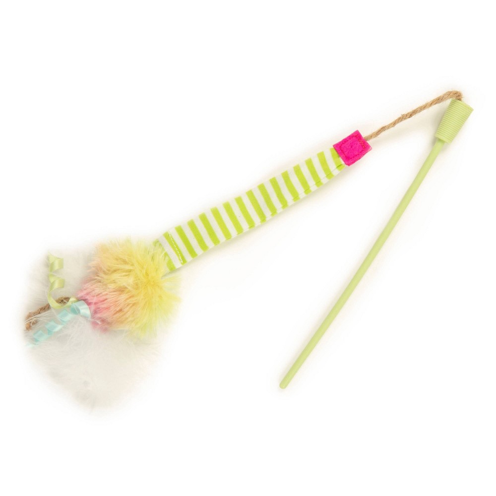 slide 3 of 6, SmartyKat Silly Swinger Cat Toy Wand, 1 ct