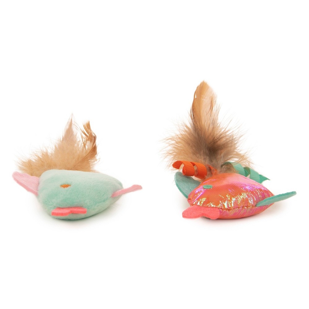 slide 5 of 7, SmartyKat Silly Swimmers Catnip Cat Toy - Set of 2, 1 ct