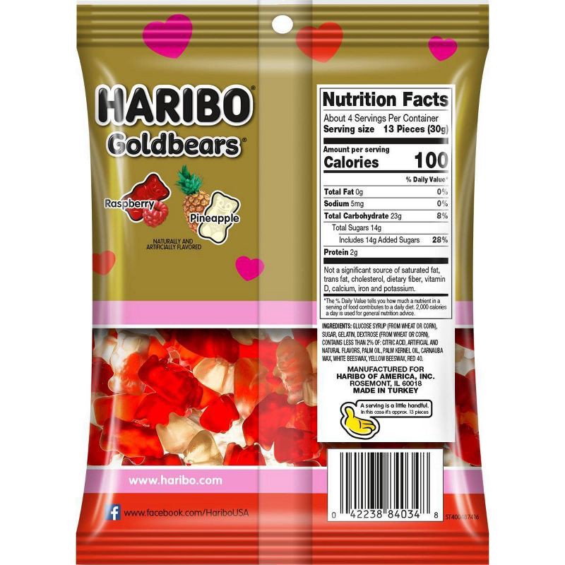 slide 2 of 3, Haribo Valentine's Goldbears Gummi Candy - 4oz, 4 oz