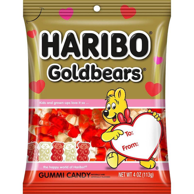 slide 1 of 3, Haribo Valentine's Goldbears Gummi Candy - 4oz, 4 oz