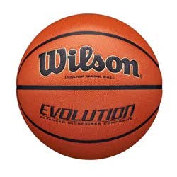 Wilson 29.5" Evolution Basketball: Composite Leather, Indoor/Outdoor Use