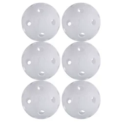 Franklin Sports Indestructible Baseball - White: Polyethylene Training Balls, Set of 6