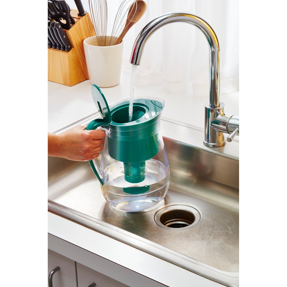 slide 4 of 6, Brita Monterey Pitcher With 'Longlast' Green, 1 ct