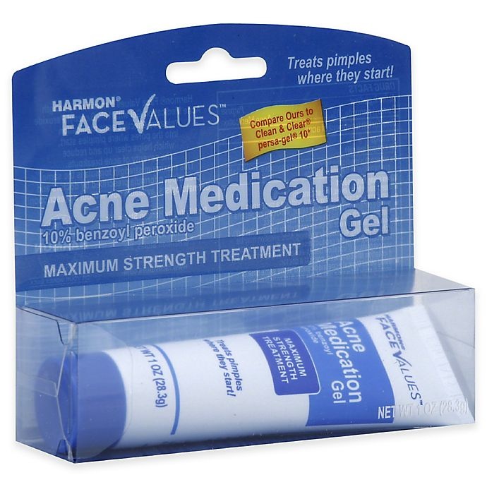 slide 1 of 1, Harmon Face Values Acne Medication Gel, 1 oz