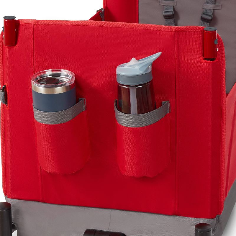 slide 13 of 18, Radio Flyer Convertible Kid & Cargo Stroller Wagon with Canopy: Steel & Plastic Frame, 1 ct