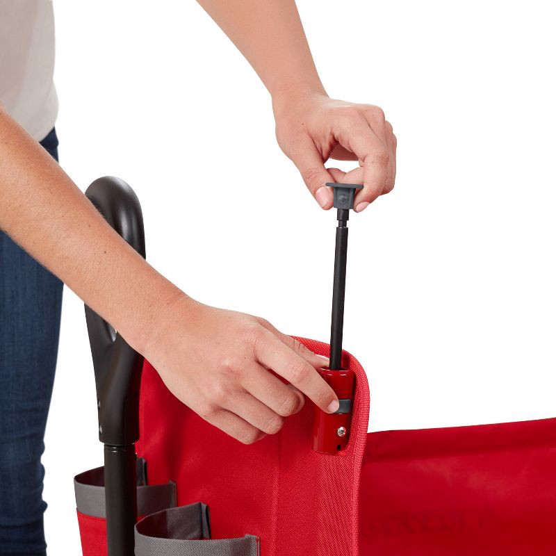 slide 15 of 18, Radio Flyer Convertible Kid & Cargo Stroller Wagon with Canopy: Steel & Plastic Frame, 1 ct