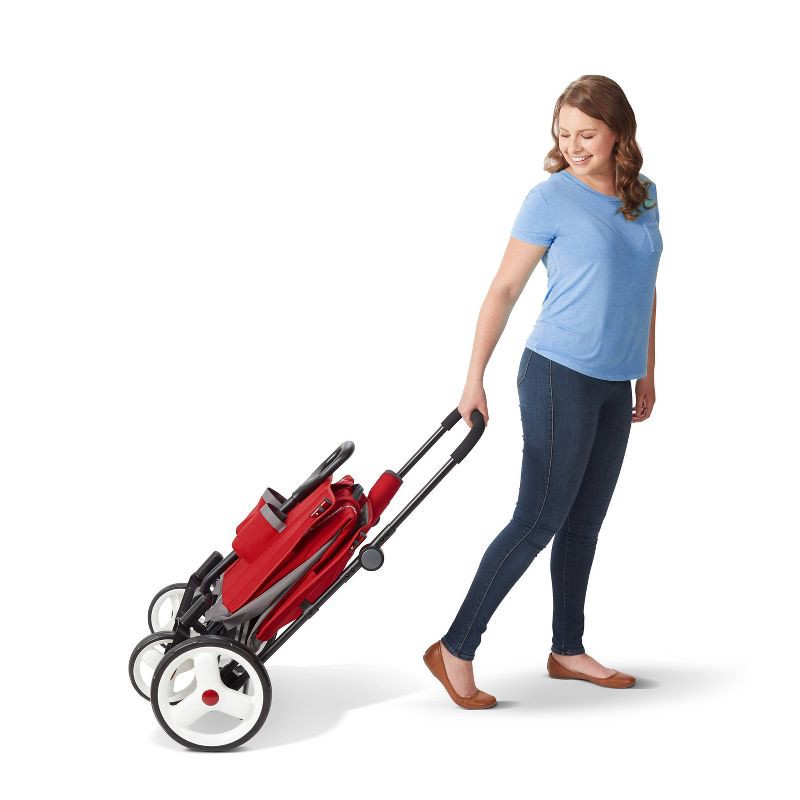 slide 8 of 18, Radio Flyer Convertible Kid & Cargo Stroller Wagon with Canopy: Steel & Plastic Frame, 1 ct