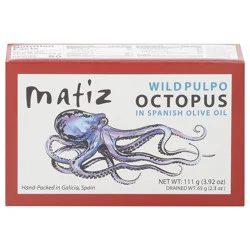 Matiz Wild Pulpo Octopus in Spanish Olive Oil 3.92 oz