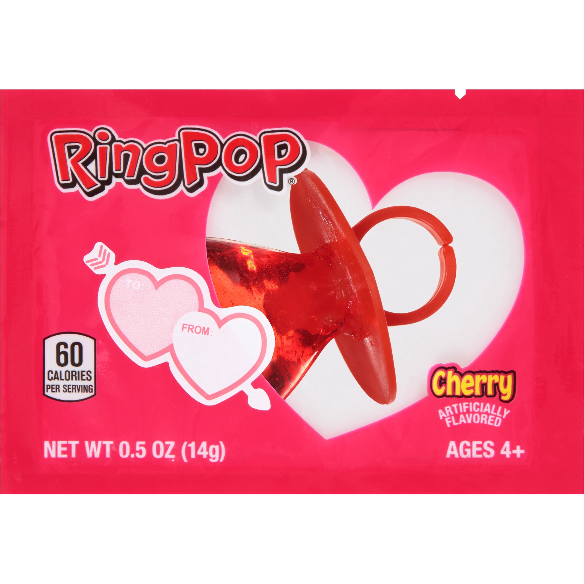 slide 1 of 1, Ring Pop Valentine's Day, 7.7 oz