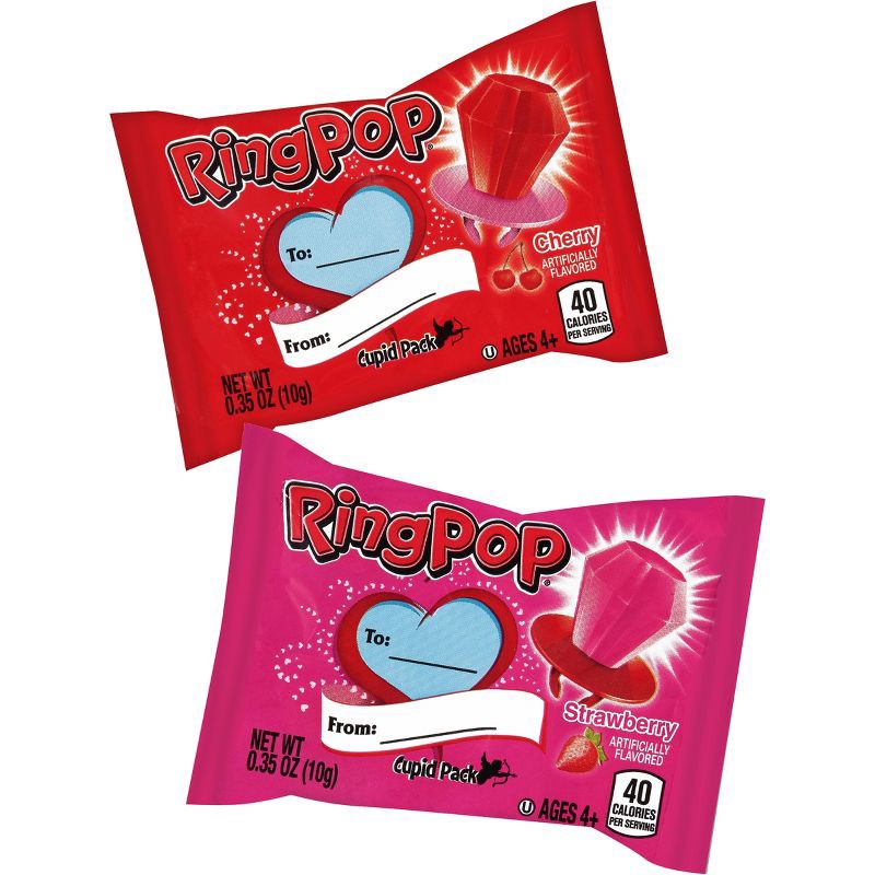 slide 4 of 4, Ring Pop Valentine's Laydown Bag - 7.4oz/21ct, 7.4 oz, 21 ct