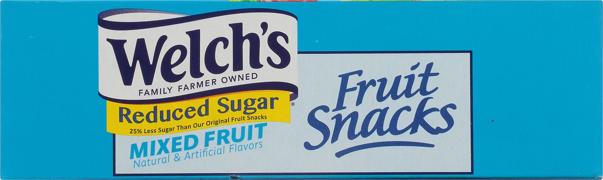 slide 5 of 8, Welch's Fruit Snacks, Reduced Sugar Mixed Fruit, 0.8 Ounces, 8 Pouches, 6.4 oz