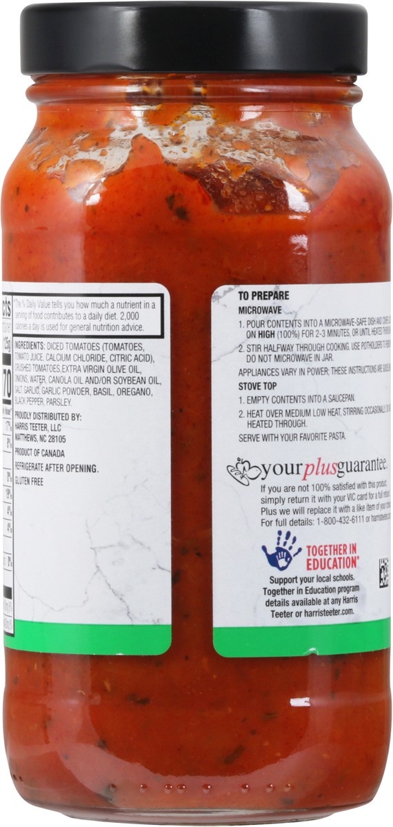 slide 9 of 9, Harris Teeter Tomato Basil Pasta Sauce, 1 ct