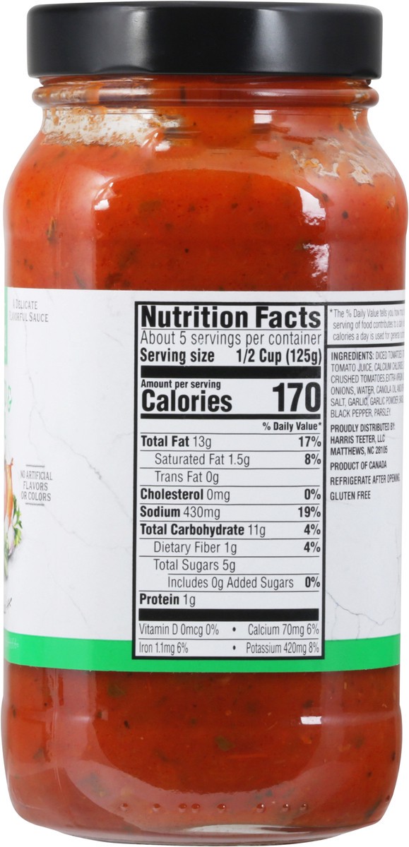 slide 2 of 9, Harris Teeter Tomato Basil Pasta Sauce, 1 ct