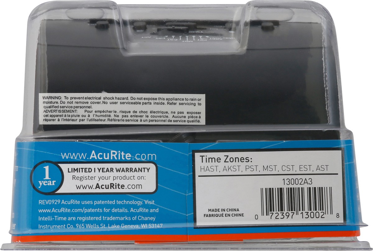 slide 9 of 9, AcuRite Intelli-Time Alarm Clock 1 ea, 1 ct