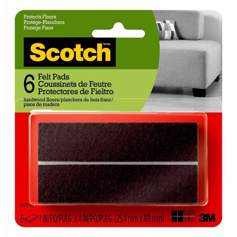 slide 1 of 5, Scotch Cuttable Felt Strip Brown - Scotch, 1 ct