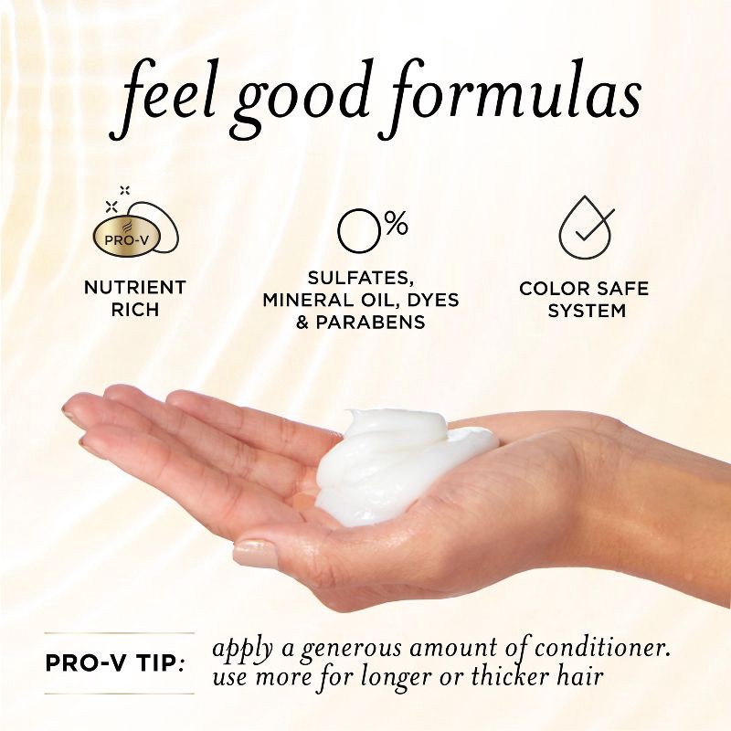 slide 7 of 9, Pantene Sulfate Free Rose Water Shampoo and Conditioner Dual Pack, Nutrient Blends - 17.6 fl oz, 17.6 fl oz