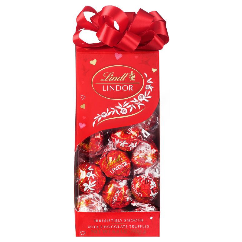 slide 2 of 8, Lindt Lindor Valentine's Milk Chocolate Truffles - 6.8oz, 6.8 oz