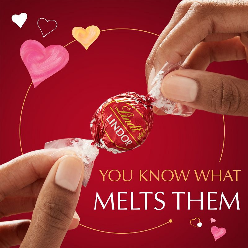 slide 5 of 8, Lindt Lindor Valentine's Milk Chocolate Truffles - 6.8oz, 6.8 oz