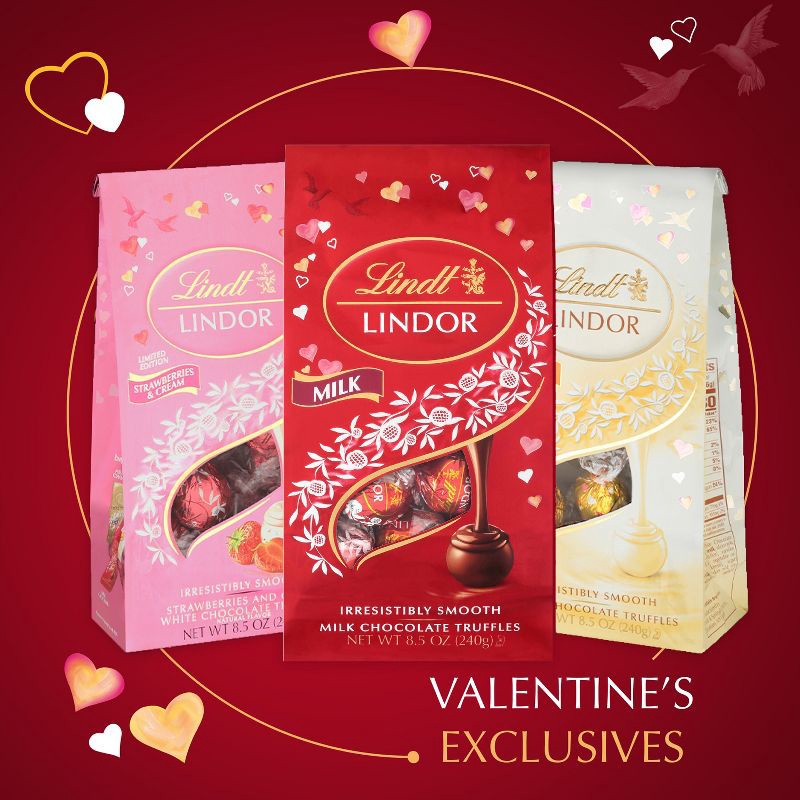 slide 7 of 8, Lindt Lindor Valentine's Milk Chocolate Truffles - 6.8oz, 6.8 oz