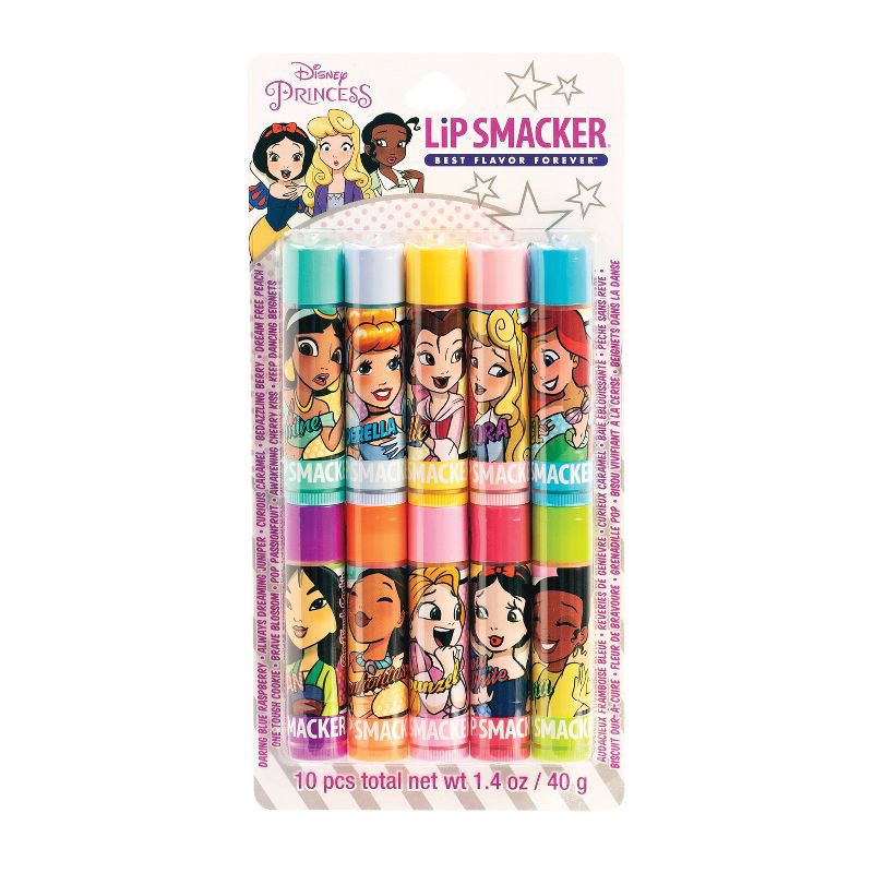slide 1 of 5, Lip Smacker Comic Princess Lip Balm Party Pack - 10ct /1.4oz, 10 ct; 1.4 oz