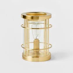 6.5" x 4.5" Edison Bulb Metal Scent Warmer Bronze - Threshold™
