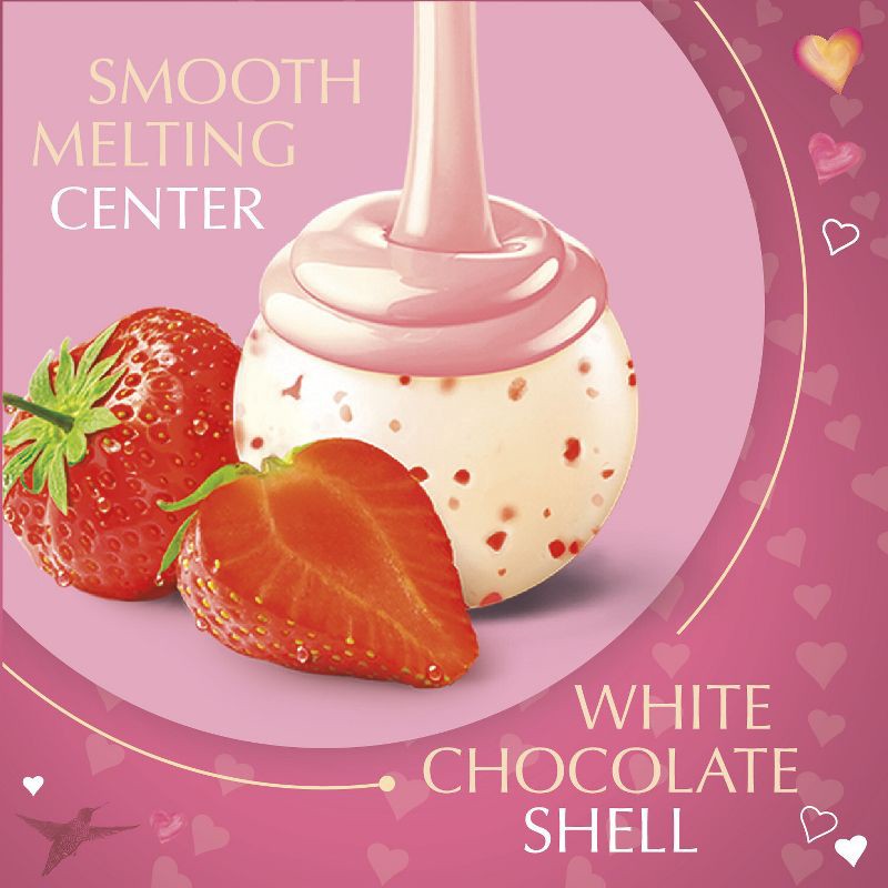 slide 3 of 10, Lindt Lindor Valentine's Strawberries and Cream White Chocolate Truffles - 6oz, 6 oz