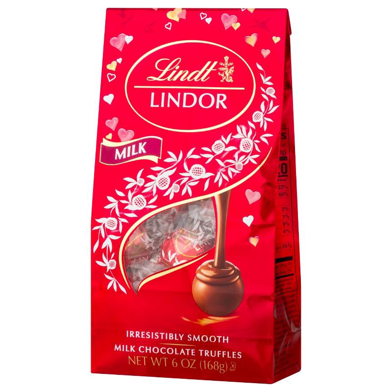 slide 4 of 9, Lindt Lindor Valentine's Milk Chocolate Truffles - 6oz, 6 oz