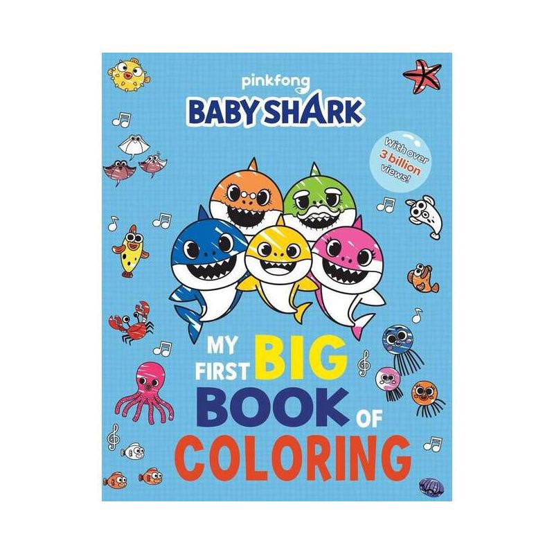 slide 1 of 1, Simon & Schuster Pinkfong Baby Shark: My First Big Book of Coloring - (Paperback) - by Buzzpop, 1 ct