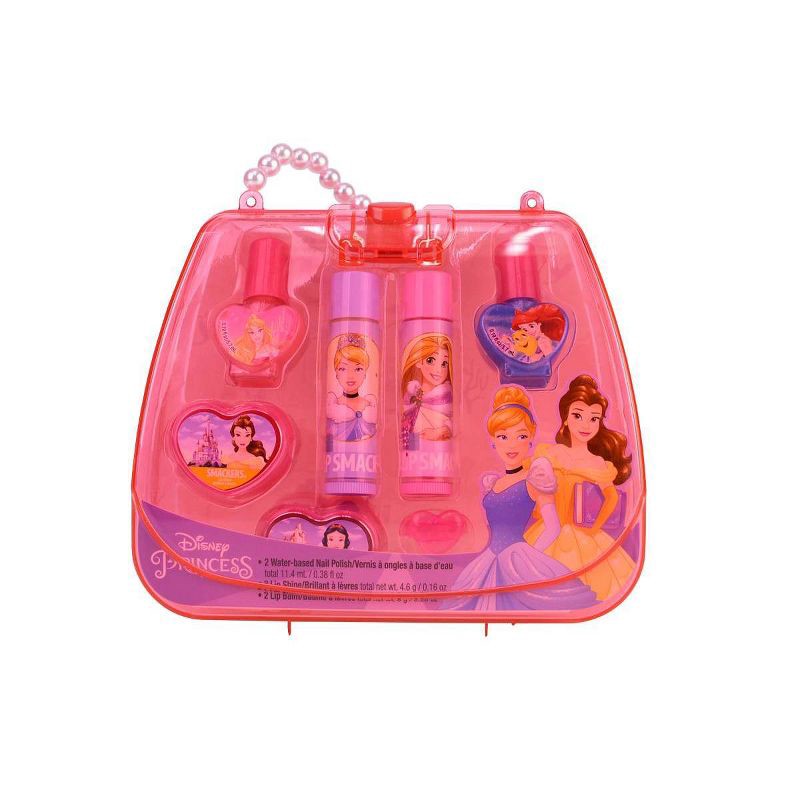 slide 1 of 3, Lip Smacker Disney Tote Bag - Disney Princess - 7ct, 7 ct