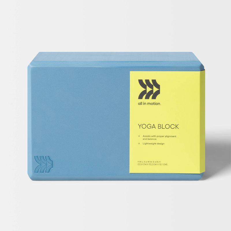 slide 2 of 3, Yoga Block Sky Blue - All In Motion™, 1 ct