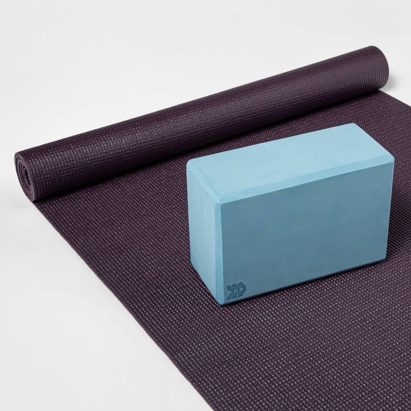 slide 3 of 3, Yoga Block Sky Blue - All In Motion™, 1 ct