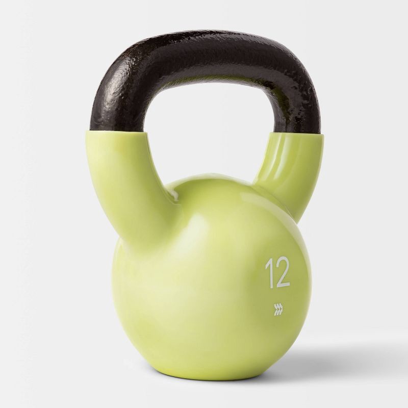 slide 2 of 3, Kettlebell 12lb Lime - All In Motion™, 12 lb